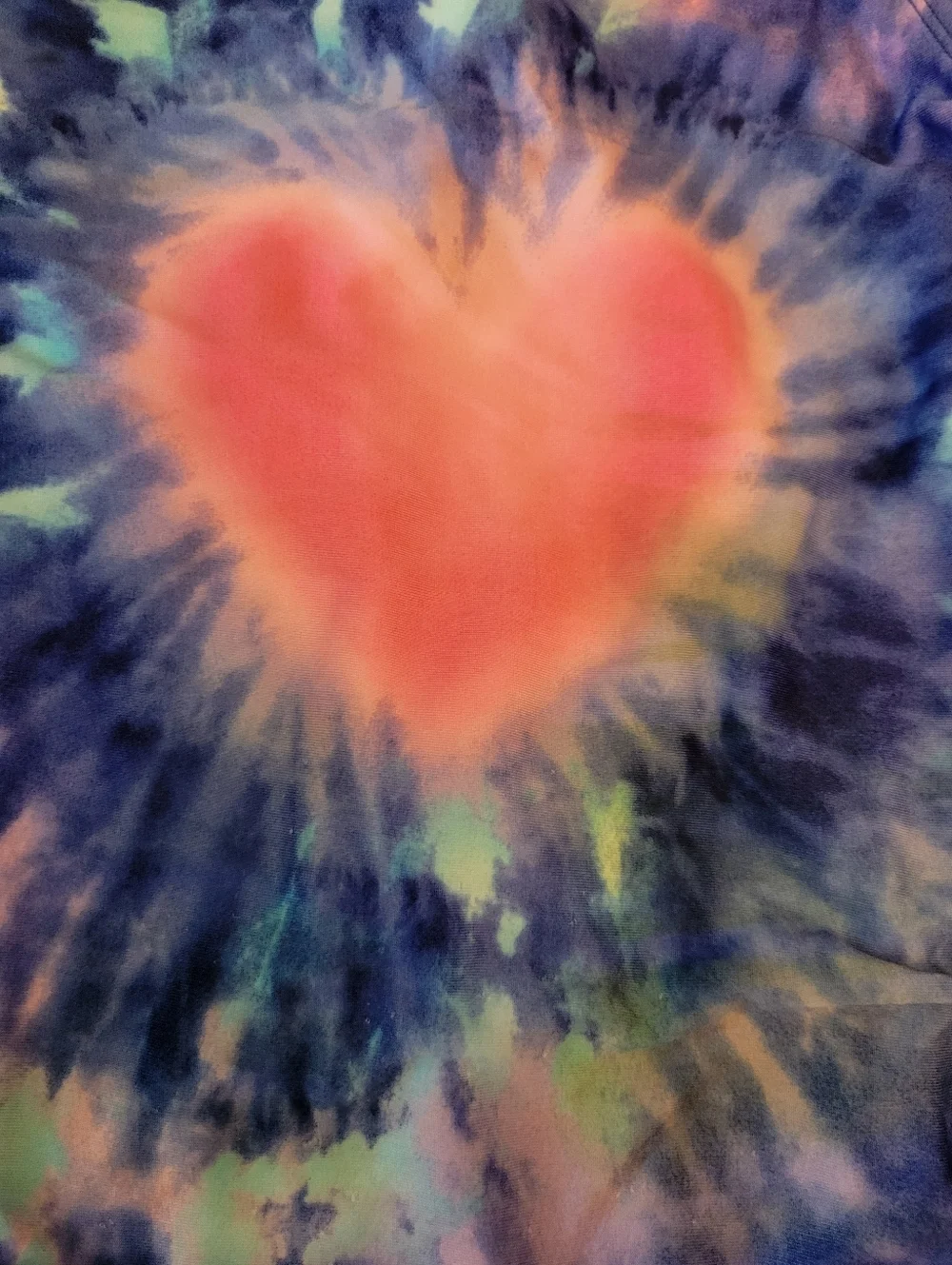 More Than Magic Swimsuit One Piece‎ Tie Dye Heart Crossed Straps Girls L (10/12)